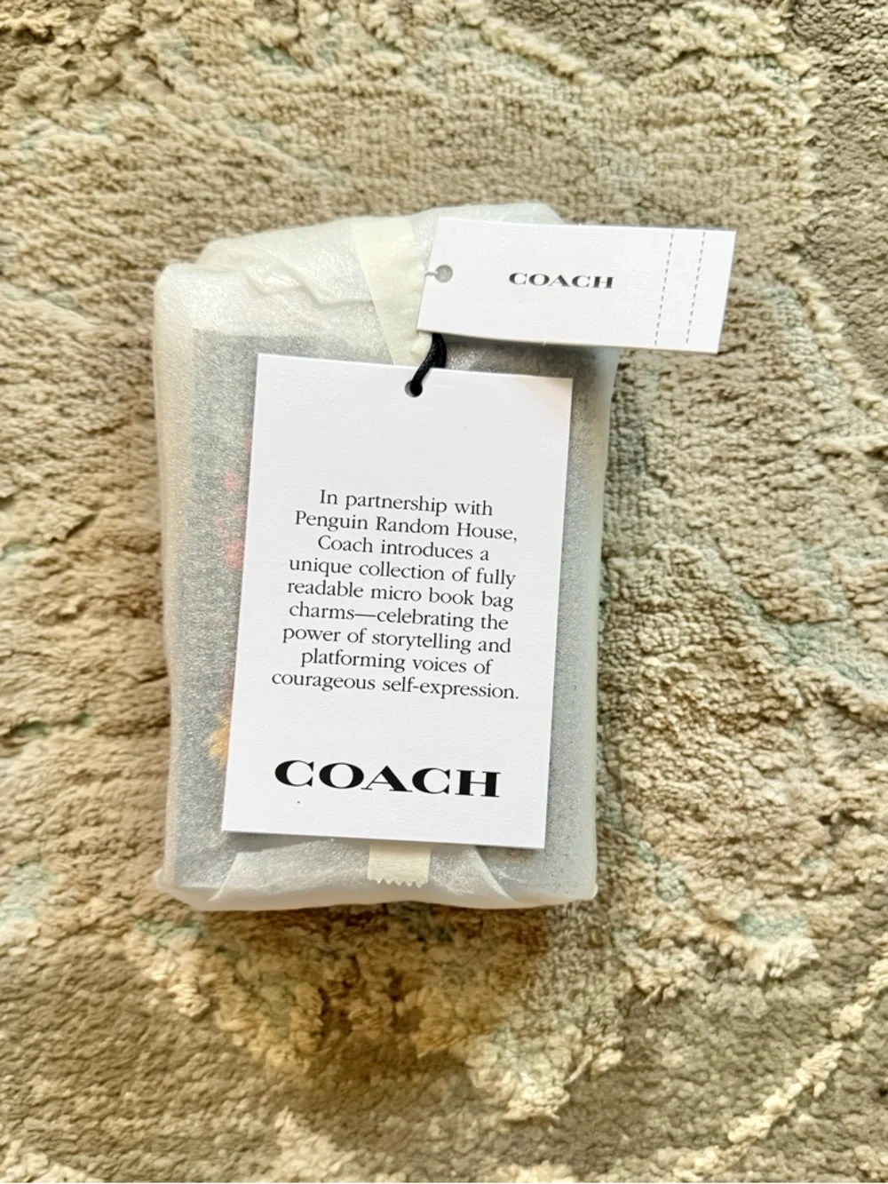 COACH Sense and Sensibility by Jane Austen Book Bag Charm - CFK42 - Picture 6 of 10